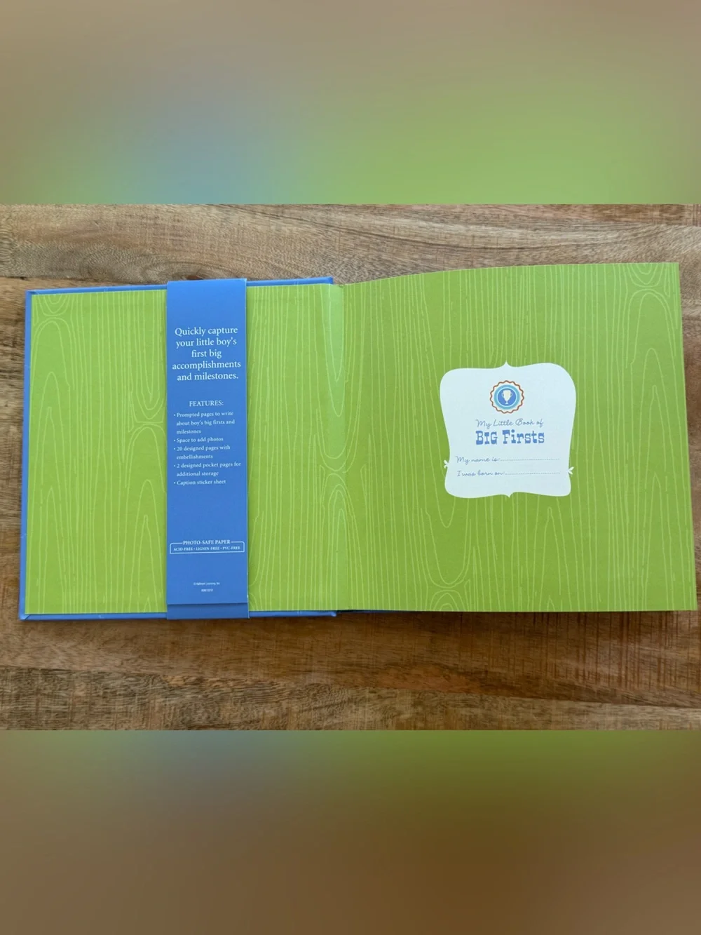Hallmark Boy’s Firsts Instant Memory Book Baby Milestone Photo Keepsake Album